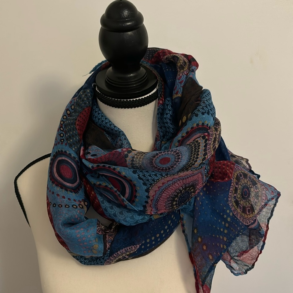 Long and wide light weight scarf